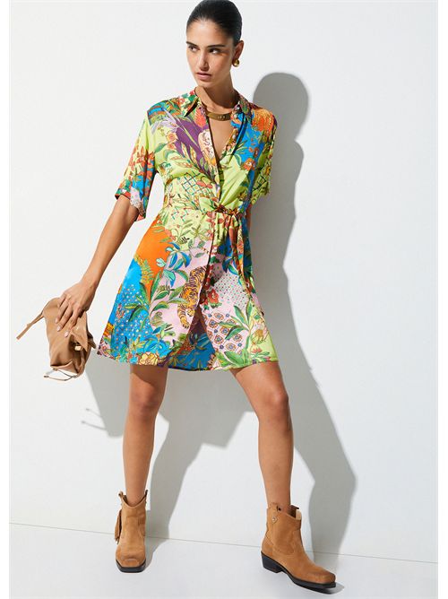 Dress woman multicolor LIU JO | WA6482T471A/P9363